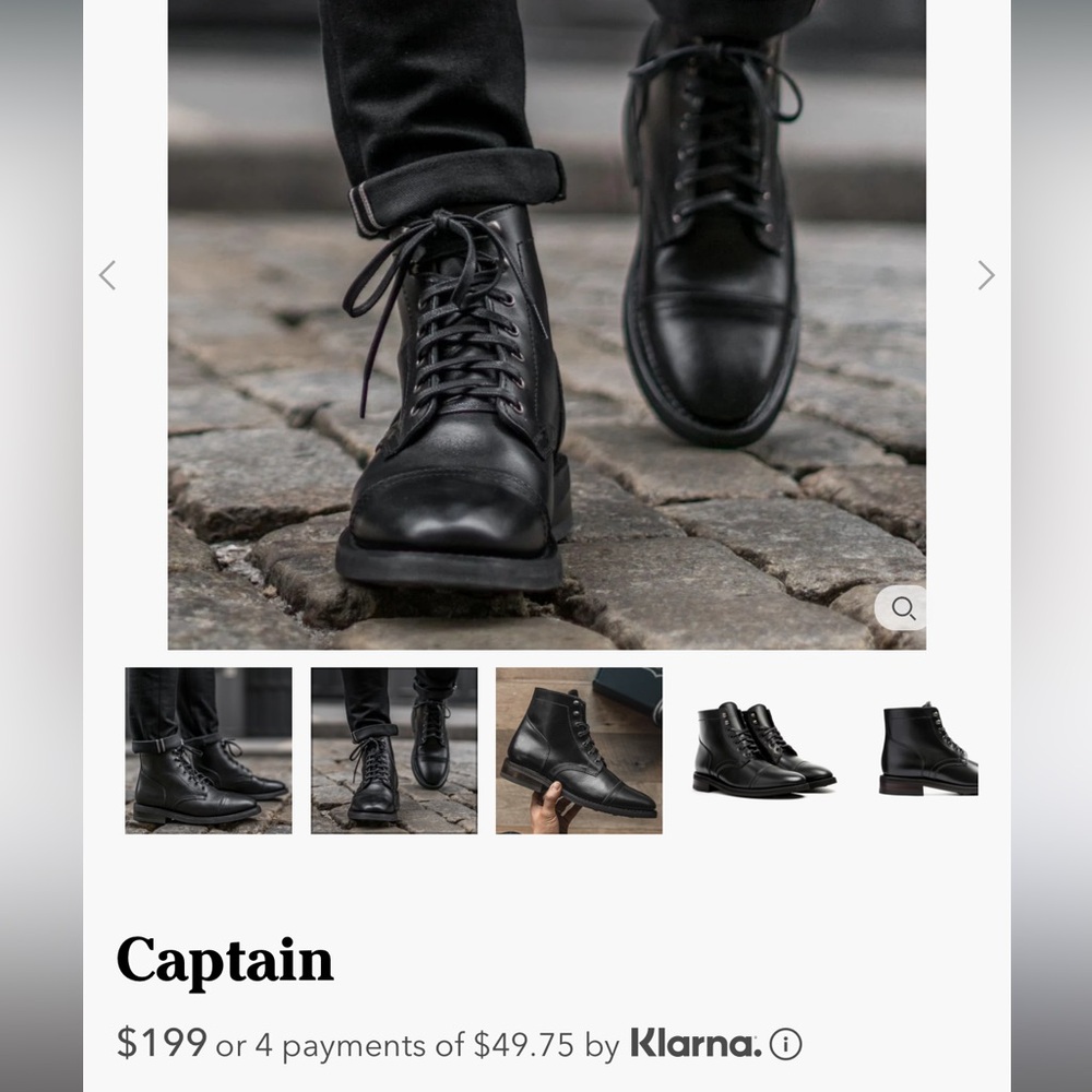 Thursday Boot Co. - Size 7.5 - Black